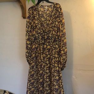 Free People Flowy Maxi Duster Top | Size Small